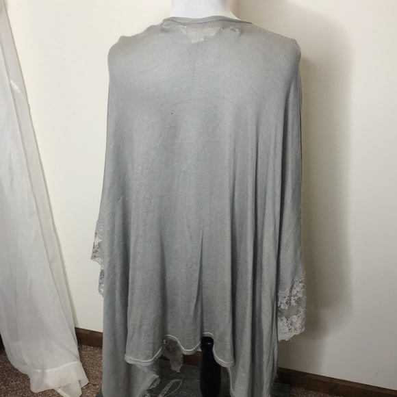 Lauren Conrad women’s long light grey Lacy shal cardigan​ - Picture 6 of 7